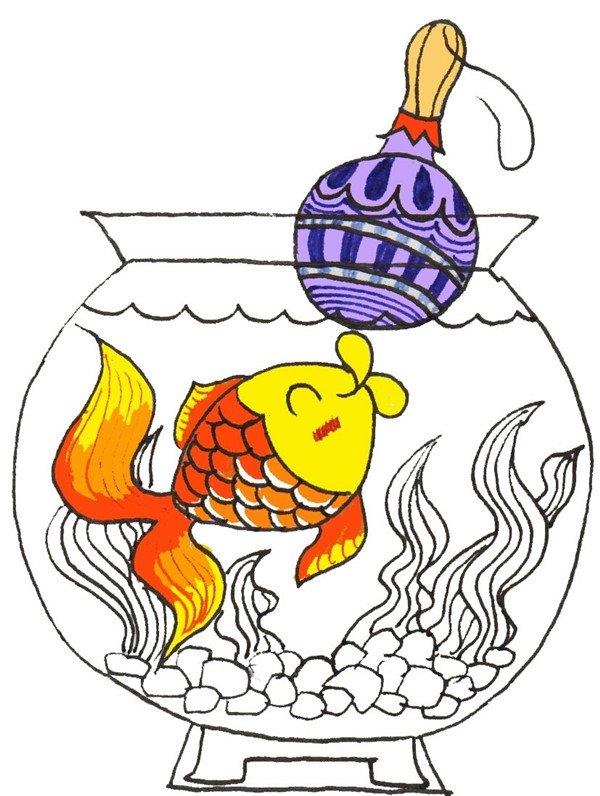 小金鱼的简笔画怎么画 小金鱼的简笔画好看