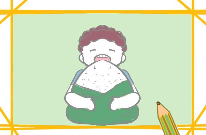吃饭简笔画 吃饭简笔画女孩