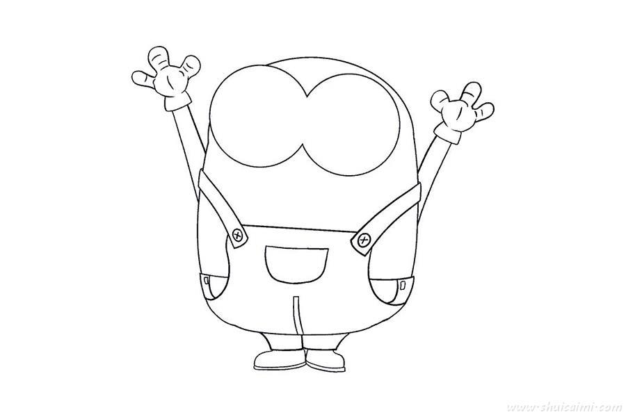 小黄人鲍勃怎么画 小黄人鲍勃简笔画步骤