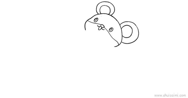 鼠宝宝拜年儿童画怎么画 鼠宝宝拜年简笔画简单