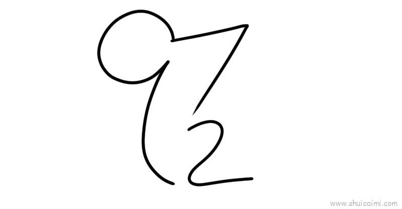老鼠数字儿童画怎么画 老鼠数字简笔画画法