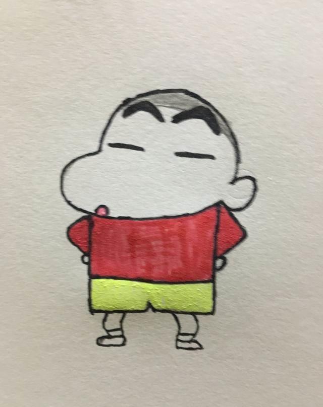 蜡笔小新简笔画 蜡笔小新简笔画可爱