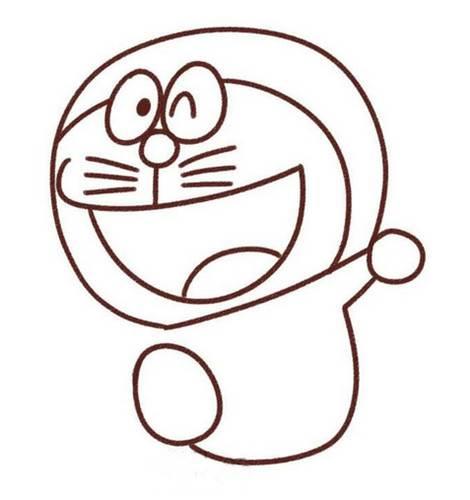 机器猫简笔画图片大全 机器猫简笔画图片大全彩色