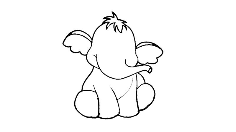 小象简笔画怎么画 小象简笔画图片大全