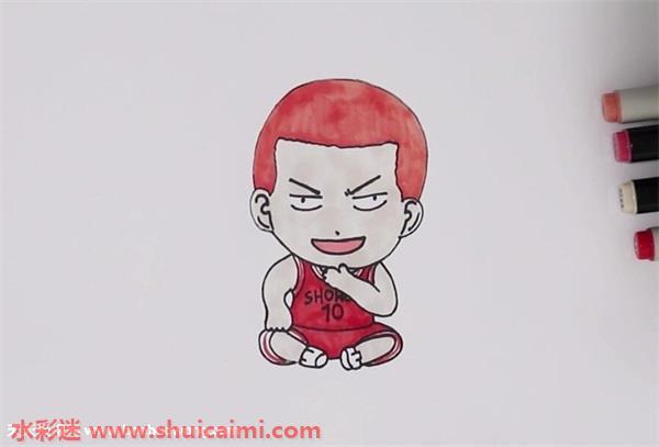 灌篮高手q版怎么画 灌篮高手q版简笔画简单又漂亮彩色