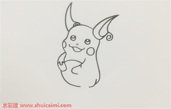 卡通动画雷丘王怎么画 雷丘王简笔画教程