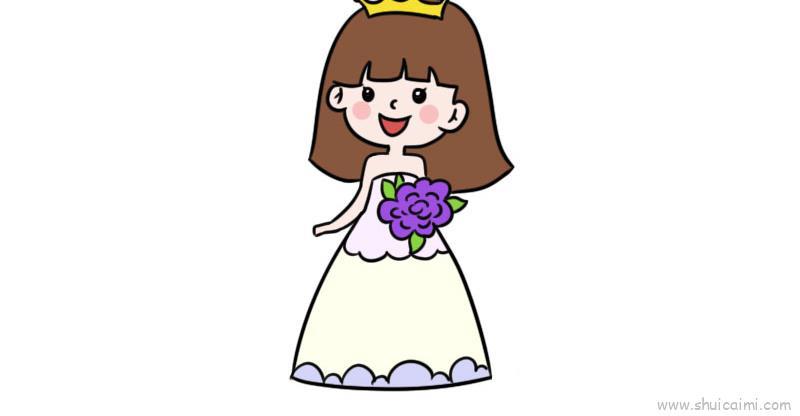 新娘婚纱教程儿童画怎么画 新娘婚纱教程简笔画简单又好看