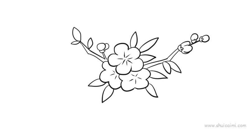 桃花儿童画怎么画 桃花简笔画图片大全