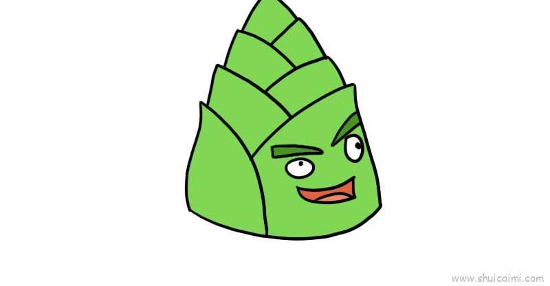 竹笋宝宝儿童画怎么画 竹笋宝宝简笔画图片大全