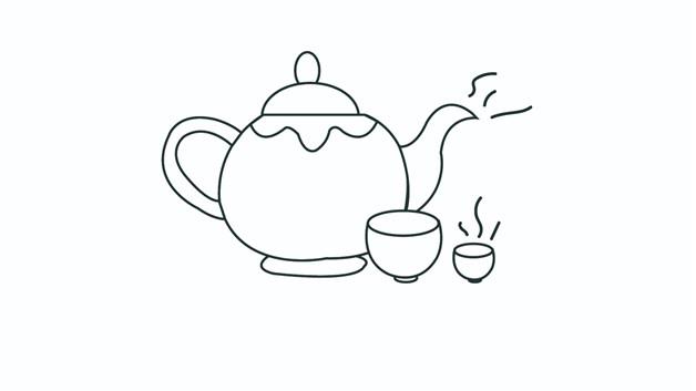 茶具简笔画怎么画 茶具简笔画图片大全