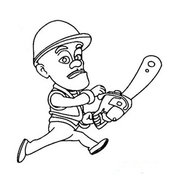 光头强简笔画 光头强简笔画图片大全