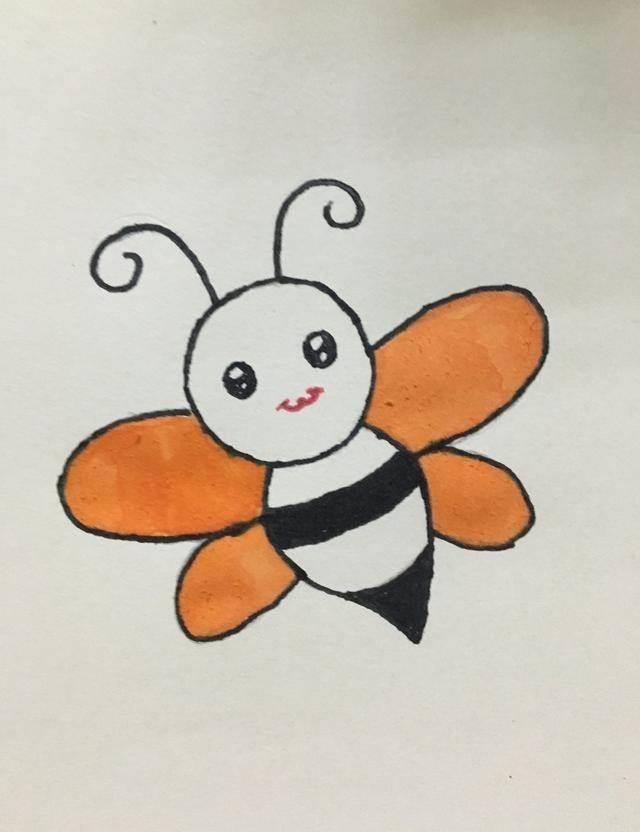 简笔画蜜蜂 简笔画蜜蜂采蜜