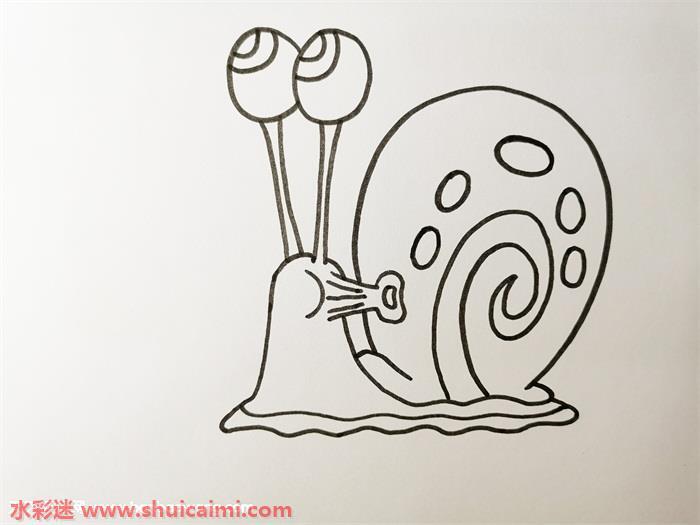 小蜗怎么画 小蜗简笔画图片