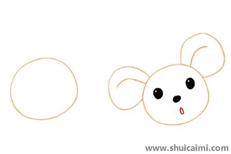 穿裙子的小老鼠儿童简笔画