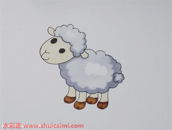 绵羊怎么画 绵羊简笔画步骤图