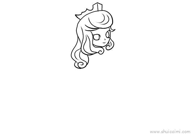 睡美人儿童画怎么画 睡美人简笔画简单