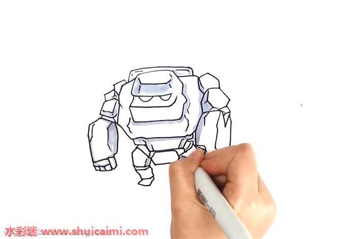 戈仑石人怎么画 戈仑石人简笔画简单又漂亮