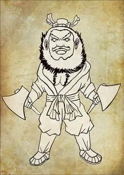 李逵简笔画 李逵简笔画简单