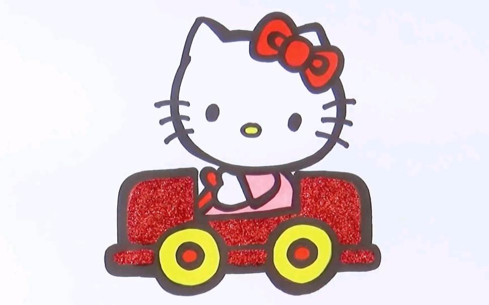 hellokitty简笔画 hellokitty简笔画带颜色
