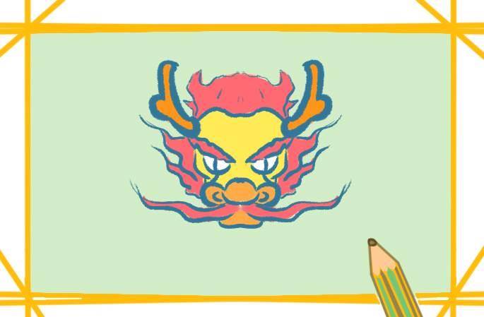 龙头的简笔画图片大全 龙头的简笔画图片大全集霸气