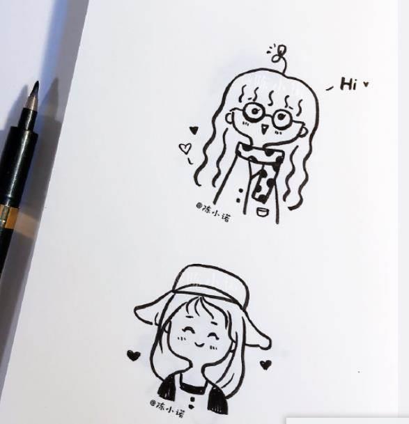 线条简笔画 线条简笔画直线曲线