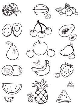 水果简笔画图片大全大图 各种水果简笔画图片大全大图