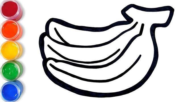 简笔画香蕉 简笔画香蕉树