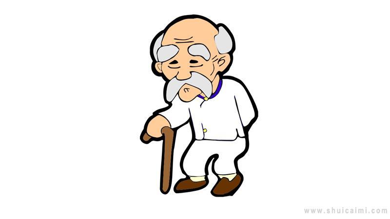 老人简笔画怎么画 老人简笔画图片大全