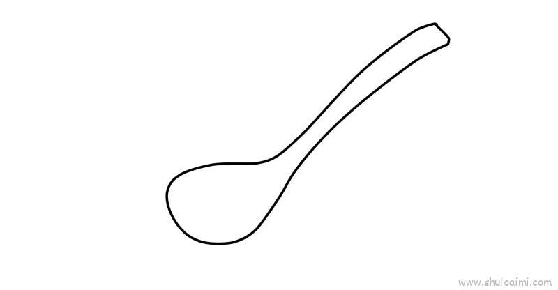 勺子,勺子儿童画怎么画 勺子,勺子简笔画简单又好看