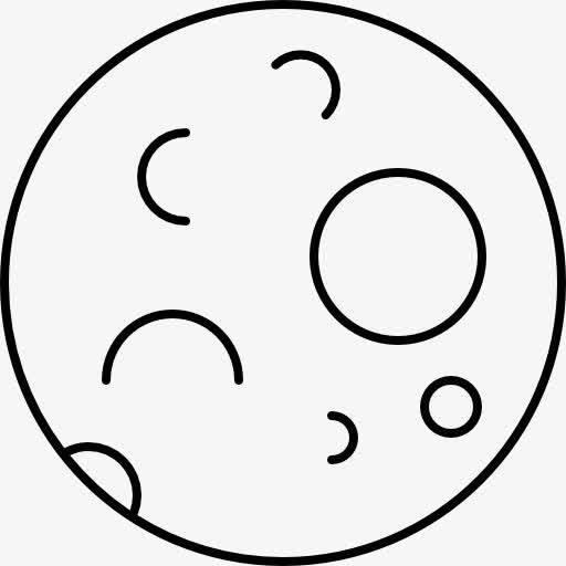 月球简笔画 月球简笔画怎么画