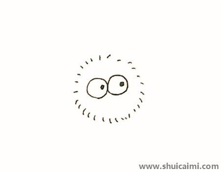 千与千寻小煤球儿童简笔画