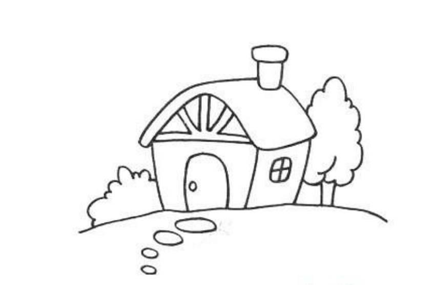 小房子简笔画 小房子简笔画彩色