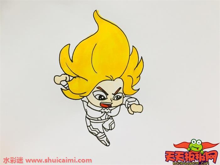 惊奇队长怎么画 惊奇队长简笔画彩色