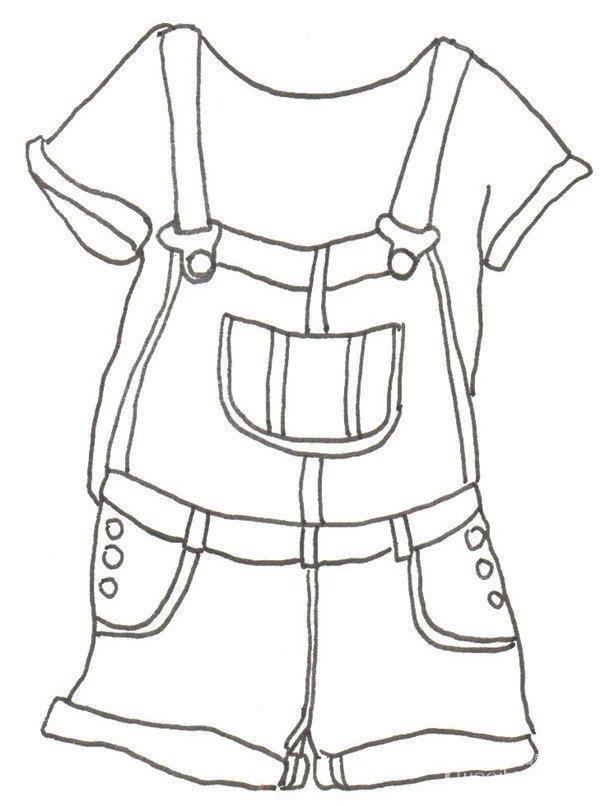 服装搭配的简笔画怎么画 服装搭配的简笔画图片大全
