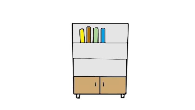 书架简笔画怎么画 书架简笔画简单又好看