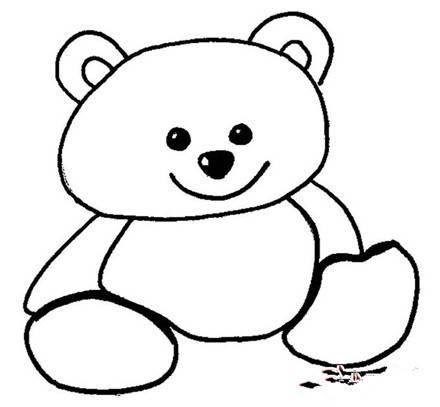 简笔画熊 简笔画熊的画法最简单