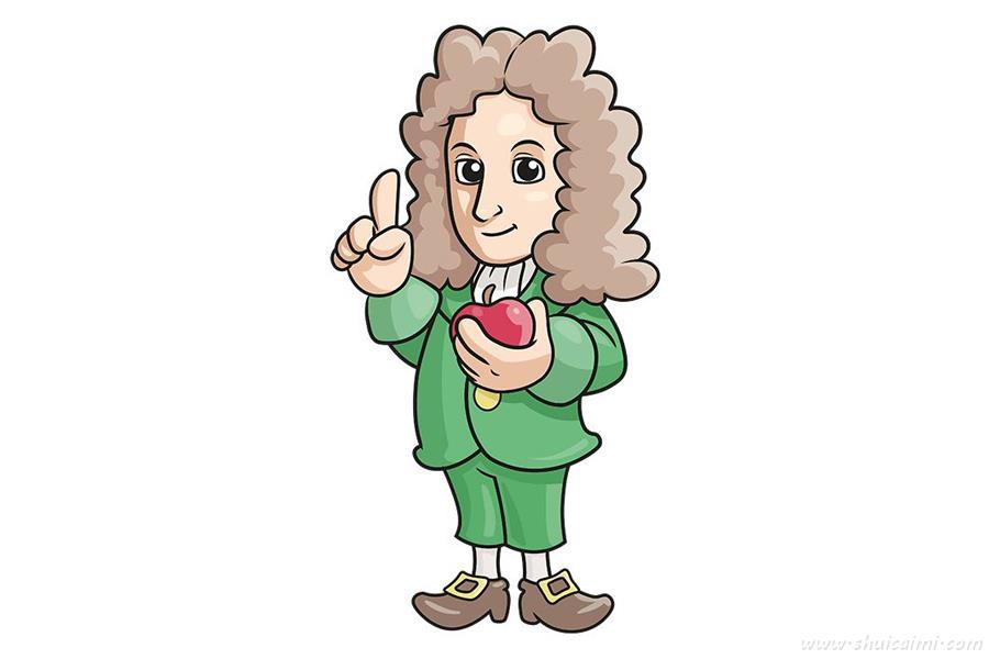 牛顿怎么画 牛顿简笔画漂亮卡通