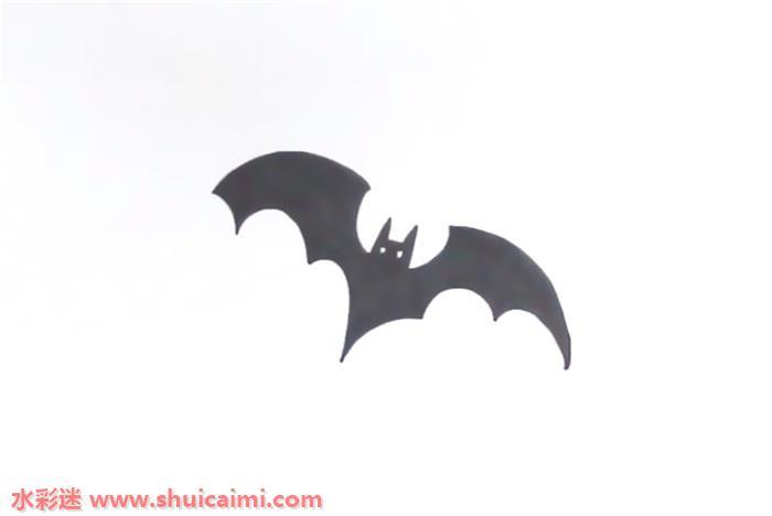 万圣节黑色蝙蝠怎么画 蝙蝠简笔画图片大全彩色