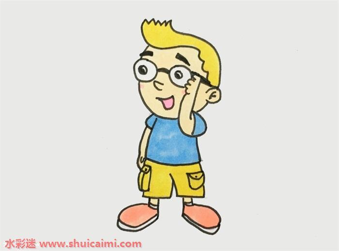 帅哥怎么画 帅哥简笔画简单好看彩色