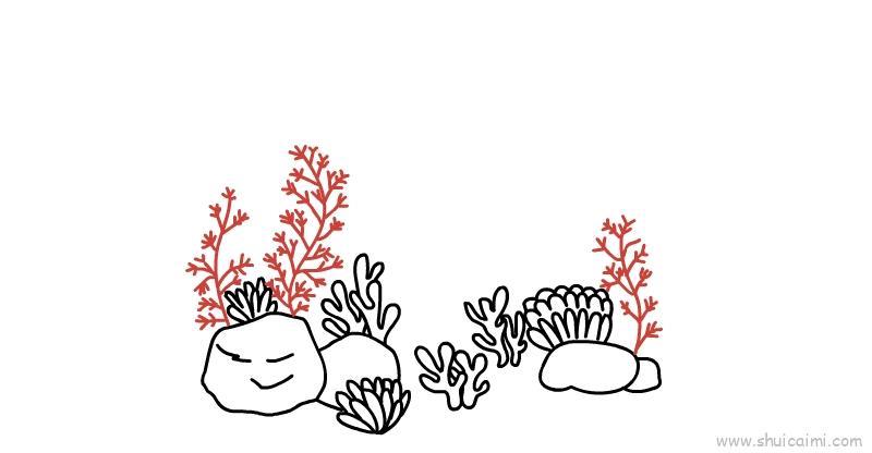 海底世界儿童画怎么画 海底世界简笔画好看