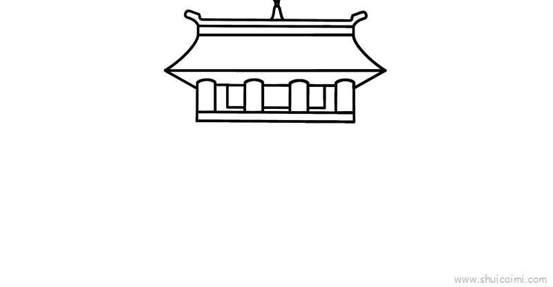 古代建筑儿童画怎么画 古代建筑简笔画图片大全