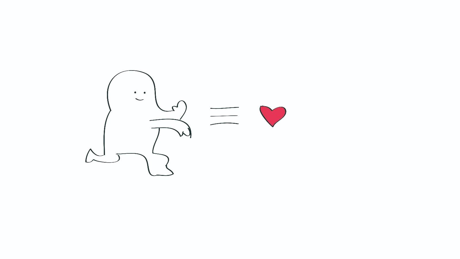 比心的简笔画怎么画 比心简笔画顺序