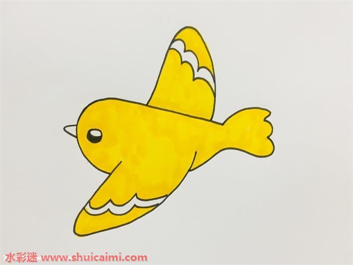 飞鸟怎么画 飞鸟简笔画简单又漂亮彩色