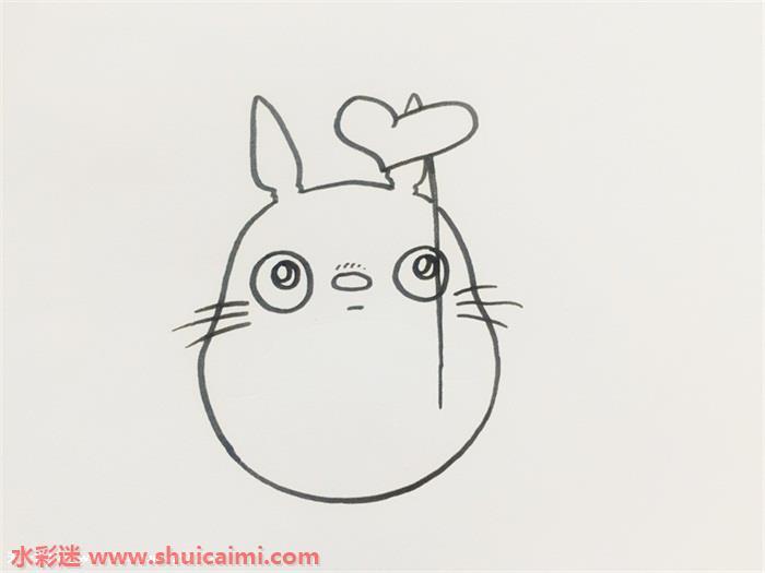 儿童画龙猫简笔画详细步骤教程