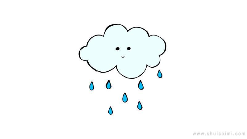 雨滴简笔画怎么画 雨滴简笔画画法