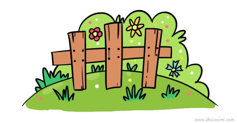 花园儿童画怎么画 花园简笔画好看