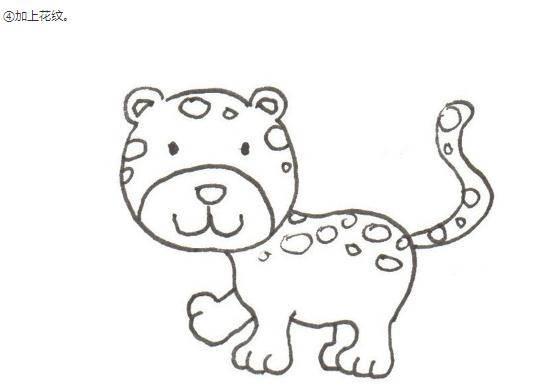 豹子简笔画图片大全 豹子简笔画图片大全大图凶猛