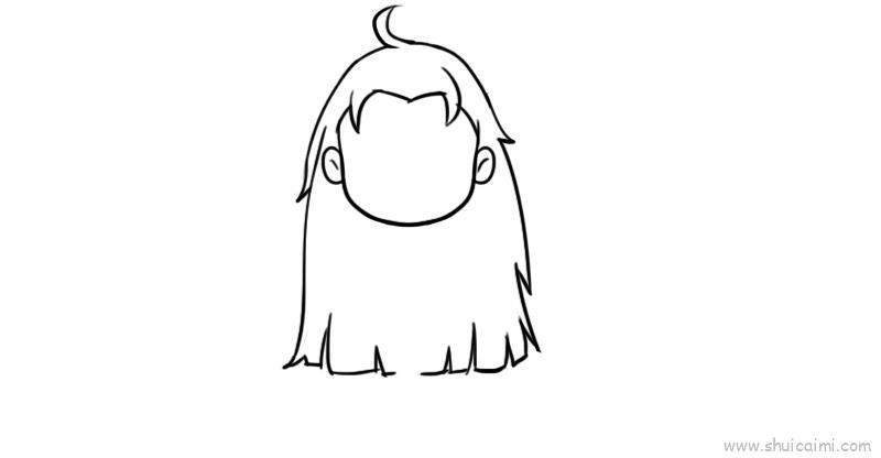 少女儿童画怎么画 少女简笔画顺序