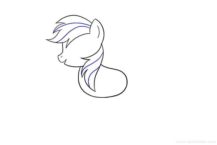 小马宝莉云宝黛西怎么画 小马宝莉云宝黛西简笔画步骤