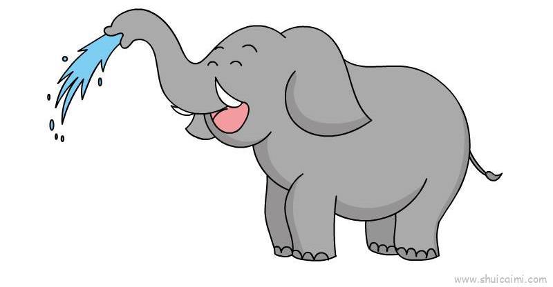大象教程儿童画怎么画 大象教程简笔画图片大全